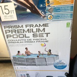 Intex 15ft X 42in Prism Frame Pool Set - Brand New